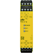 Реле безопасности PNOZelog – E-STOP, защитные двери, световые решетки - PNOZ e1.1p 24VDC 2so - 774133