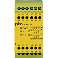 Реле безопасности PNOZ X – Расширение контактов - PZE X5V 3/24VDC 5n/o fix - 774593