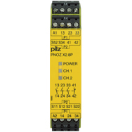 Реле безопасности PNOZ X – E-STOP, защитная дверь, световая решетка - PNOZ X2.8P 24VACDC 3n/o 1n/c - 777301