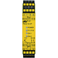 Реле безопасности PNOZ X – E-STOP, защитная дверь, световая решетка - PNOZ X2.5P C 24VDC 2n/o 1so - 787308