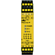 Реле безопасности PNOZ X – E-STOP, защитная дверь, световая решетка - PNOZ X2.7P C 24VACDC 3n/o 1n/c - 787305