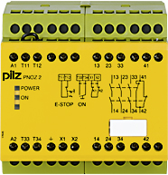 Реле безопасности PNOZ X – E-STOP, защитная дверь, световая решетка - PNOZ 2 110VAC 3n/o 1n/c - 775830