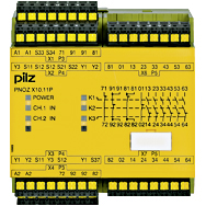 Реле безопасности PNOZ X – E-STOP, защитная дверь, световая решетка - PNOZ X10.11P C 24VDC 6n/o 4n/c 6LED - 787750