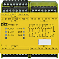 Реле безопасности PNOZ X – E-STOP, защитная дверь, световая решетка - PNOZ X11P 24VAC 24VDC 7n/o 1n/c 2so - 777080