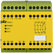 Реле безопасности PNOZ X – E-STOP, защитная дверь, световая решетка - PNOZ 1 24VDC 3n/o 1n/c - 775695