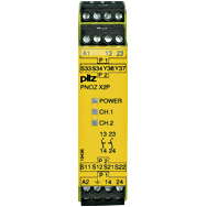 Реле безопасности PNOZ X – E-STOP, защитная дверь, световая решетка - PNOZ X2P 48-240VACDC 2n/o - 777307