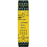 Реле безопасности PNOZ X – E-STOP, защитная дверь, световая решетка - PNOZ X2.8P 24-240VAC/DC 3n/o 1n/c - 777302