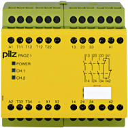Реле безопасности PNOZ X – E-STOP, защитная дверь, световая решетка - PNOZ 1 24VAC 3n/o 1n/c - 775600