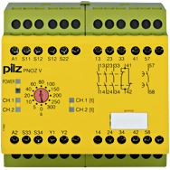 Реле безопасности PNOZ X – E-STOP, защитная дверь, световая решетка - PNOZ V 300s 24VDC 3n/o 1n/c 1n/o t - 774791