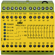 Реле безопасности PNOZ X – E-STOP, защитная дверь, световая решетка - PNOZ X10.1 110-120VAC 6n/o 4n/c 6LED - 774745