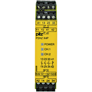 Реле безопасности PNOZX – Контроль двуручного управления - P2HZ X4P 24VDC 3n/o 1n/c - 777355