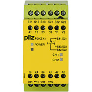 Реле безопасности PNOZX – Контроль двуручного управления - P2HZ X1 230VAC 3n/o 1n/c - 774438