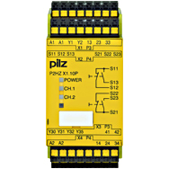 Реле безопасности PNOZX – Контроль двуручного управления - P2HZ X1.10P C 24VDC 3n/o 1n/c 2so - 787341