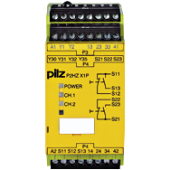 Реле безопасности PNOZX – Контроль двуручного управления - P2HZ X1P 230VAC 3n/o 1n/c 2so - 777438
