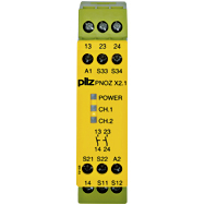 Реле безопасности PNOZ X – E-STOP, защитная дверь, световая решетка - PNOZ X2.1 24VAC/DC 2n/o - 774306