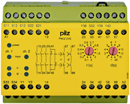 Реле безопасности PNOZ X – E-STOP, защитная дверь, световая решетка - PNOZ 2VQ 24VDC 3n/o 1n/c 2n/o t - 774013