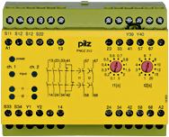 Реле безопасности PNOZ X – E-STOP, защитная дверь, световая решетка - PNOZ 2VJ 24VDC 3n/o 1n/c 2n/o t - 774012