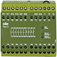 Реле безопасности PNOZ X – E-STOP, защитная дверь, световая решетка - PNOZ 10 24VDC 6n/o 4n/c - 774009
