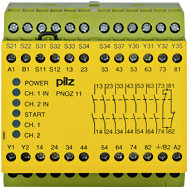 Реле безопасности PNOZ X – E-STOP, защитная дверь, световая решетка - PNOZ 11 230-240VAC 24VDC 7n/o 1n/c - 774086