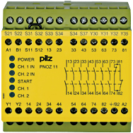 Реле безопасности PNOZ X – E-STOP, защитная дверь, световая решетка - PNOZ 11 42VAC 24VDC 7n/o 1n/c - 774081