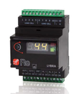 Усилитель сигнала / цифровой / на DIN-рейке / для датчика силы LYBRA Re-SpA-LYBRA