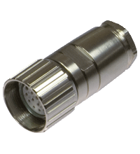 Field-attachable male connector V23S-19-G