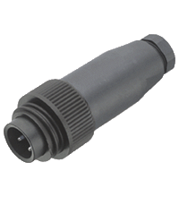 Field-attachable male connector V16S-G