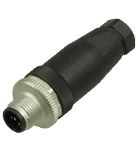 Field-attachable male connector V15S-G-PG9