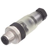 Field-attachable male connector V15S-G