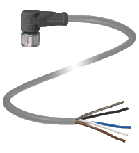 Cable socket, shielded V15-W-4,1M-PUR-ABG5