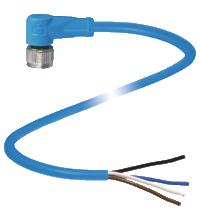Cable connector, NAMUR V1-W-N4-5M-PVC
