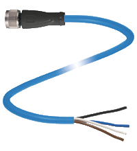 Cable connector, NAMUR V1-G-N4-5M-PVC
