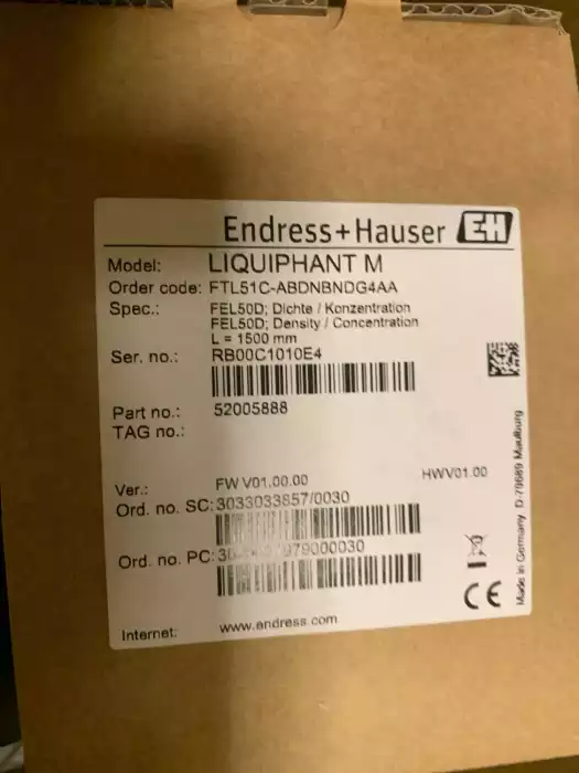 Endress+Hauser LIQUIPHANT M FTL51C-ABDNBNDG4AA