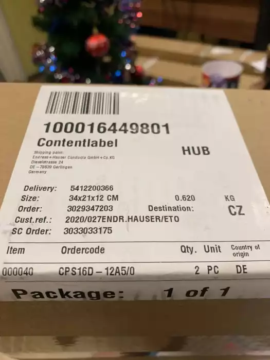 Endress+Hauser CPS16D-12A5/0