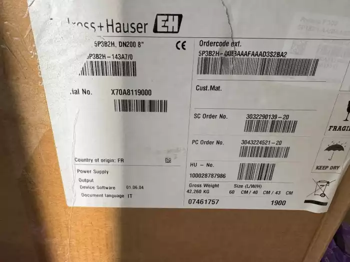 Endress+Hauser 5P3B2H-143A7/0