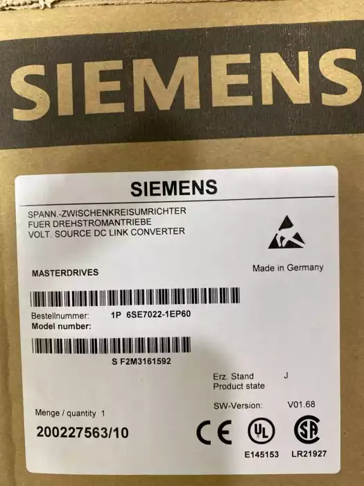 SIEMENS 1P 6SE7022-1EP60