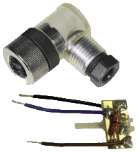 Female cordset, field attachable V1-W-E/E2-LED-SET