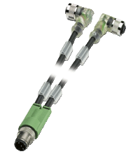 Y connection cable V1-W-E2-0,3M-PUR-H/S-T-V1-G