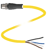 Cable connector V1S-G-YE5M-PVC-U
