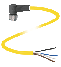 Female connector V1-W-YE5M-PVC-U