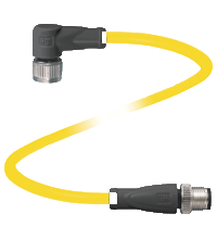 Connection cable V1-W-YE0,5M-PVC-U-V1-G