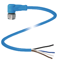 Cable connector, NAMUR V1-W-N4-25M-PUR