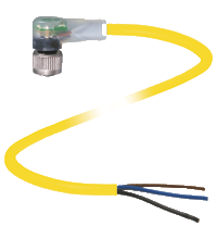 Female connector V1-W-E0-YE2M-PVC-U