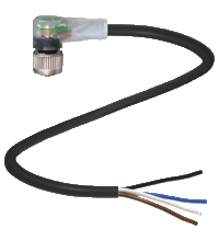 Female connector V1-W-A2-BK2M-PUR-U