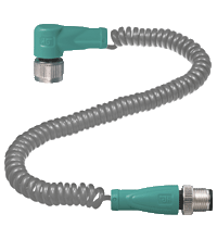 Connection cable V1-W-0,5/2,5M-PUR-V1-G