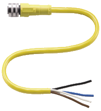 Female connector V1-G-YE10M-PUR-H/S