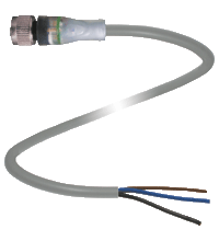 Female connector V1-G-E2-2M-PUR
