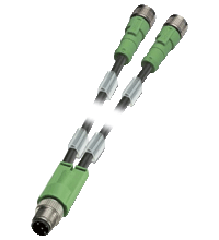 Y connection cable V1-G-0,3M-PUR H/S-T-V1-G