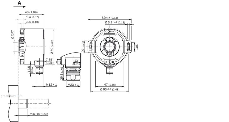 AFS/AFM60 SSI, Rotary - AFS60B-TDAA000360 - 1065724