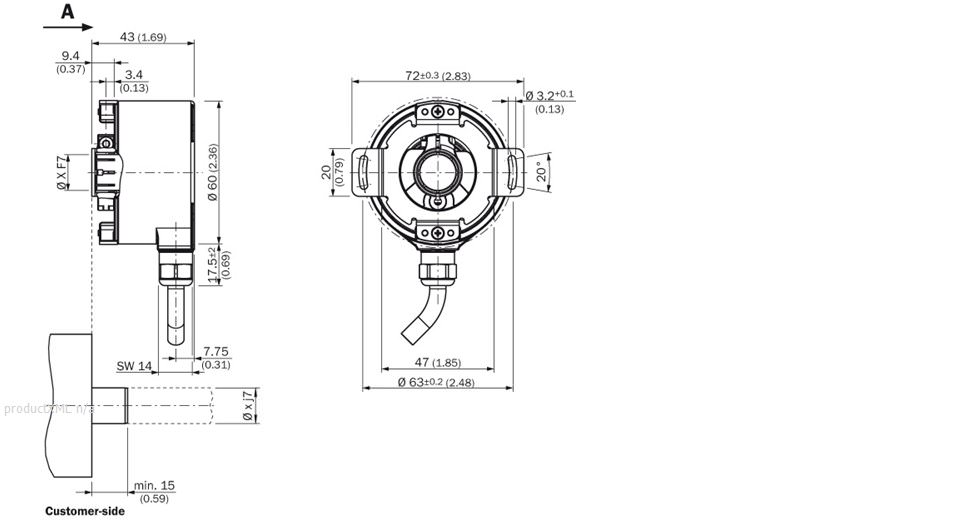 AFS/AFM60 SSI, Rotary - AFM60E-TEKM004096 - 1059597